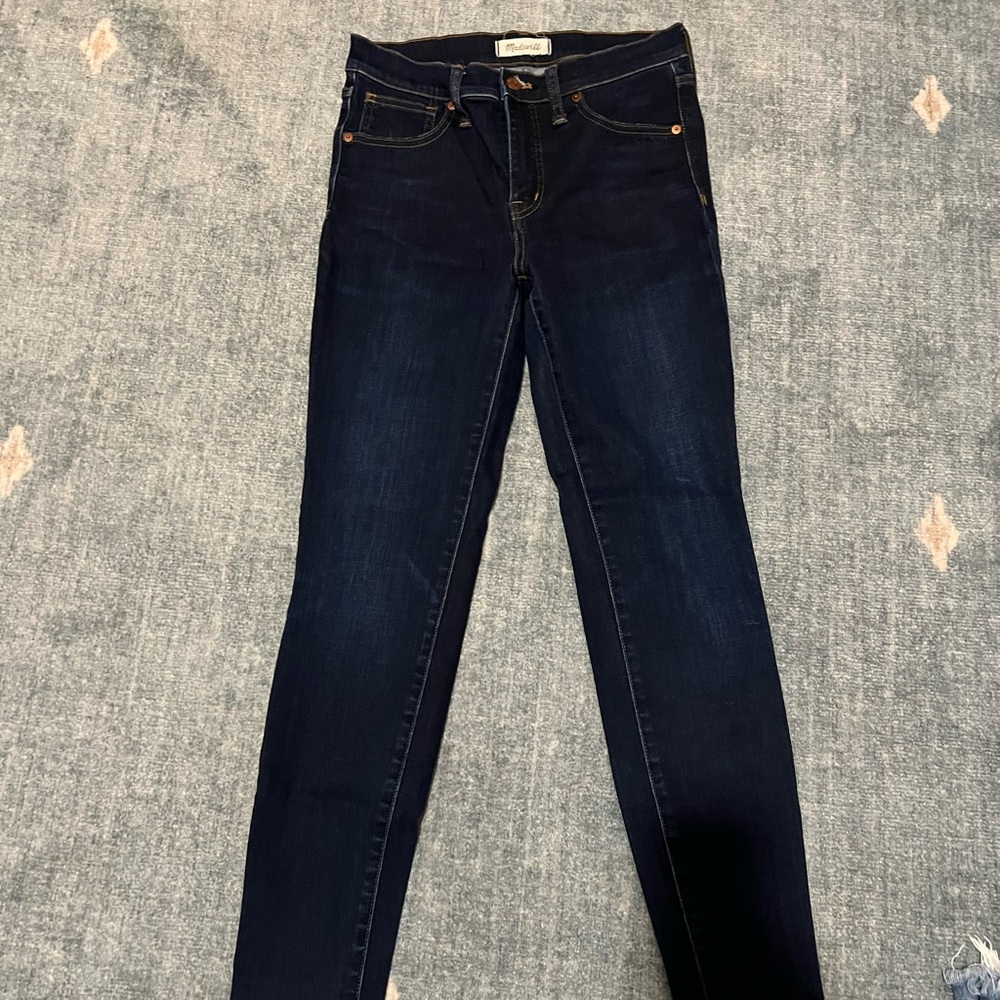 Madewell 9” High Rise Skinny Jeans - Dark Wash - Size 28